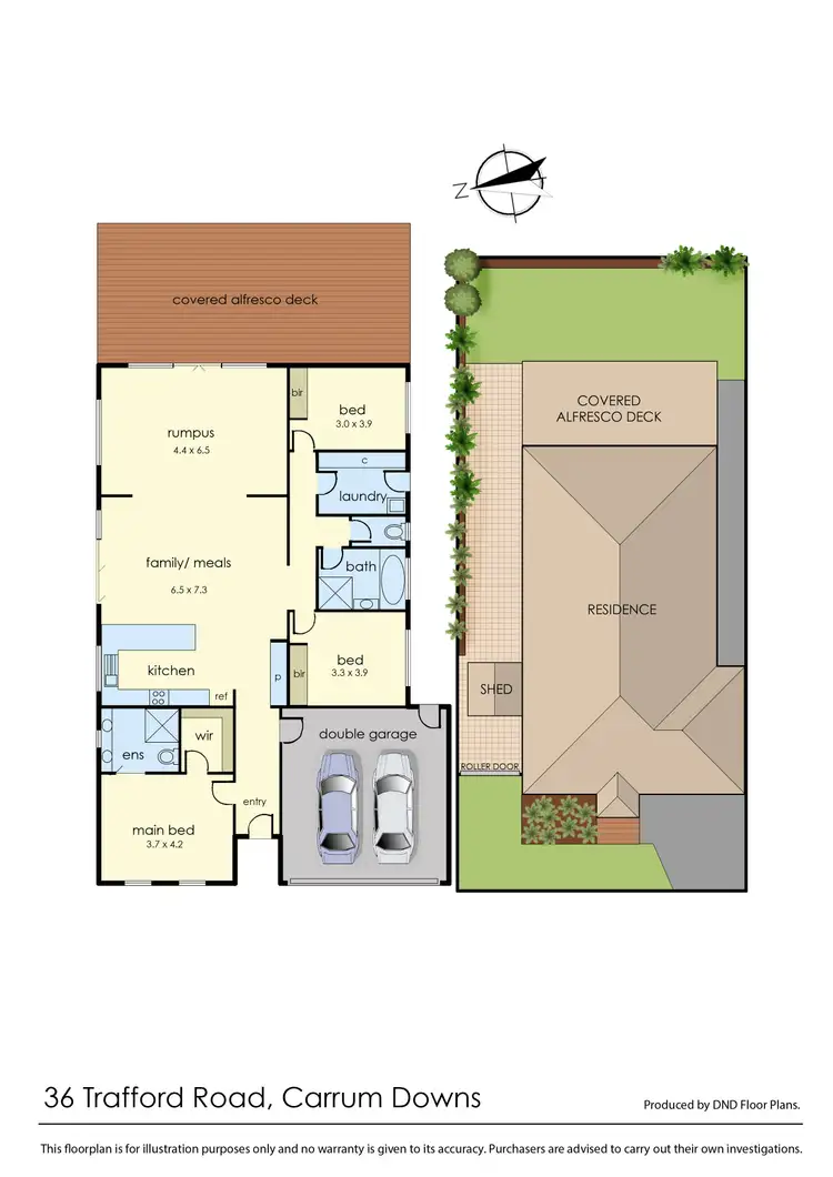 Floorplan of Homely house listing, 36 Trafford Road, Carrum Downs VIC 3201