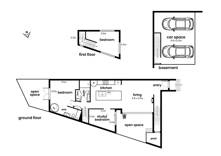 Floorplan of Homely townhouse listing, 3/28 Durkin Street, Newport VIC 3015