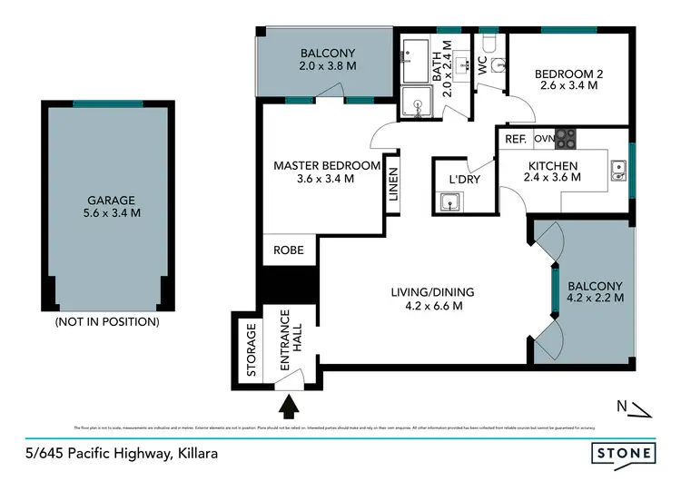 Floorplan of Homely apartment listing, 5/645 Pacific Highway, Killara NSW 2071