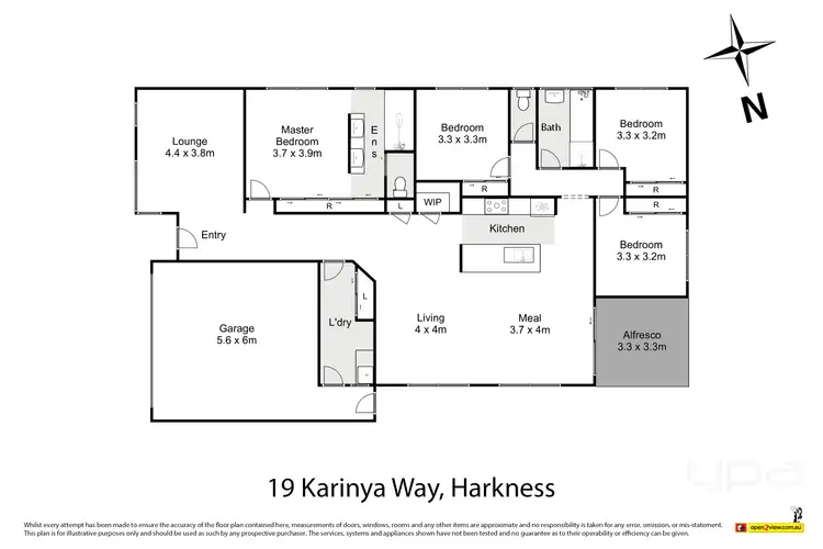 Floorplan of Homely house listing, 19 Karinya Way, Harkness VIC 3337