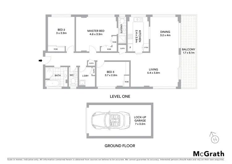 Floorplan of Homely apartment listing, 1/37 The Esplanade, Cronulla NSW 2230