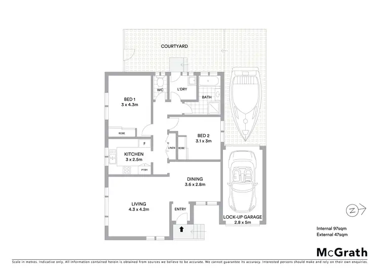 Floorplan of Homely villa listing, 1/130 Stella Street, Toowoon Bay NSW 2261