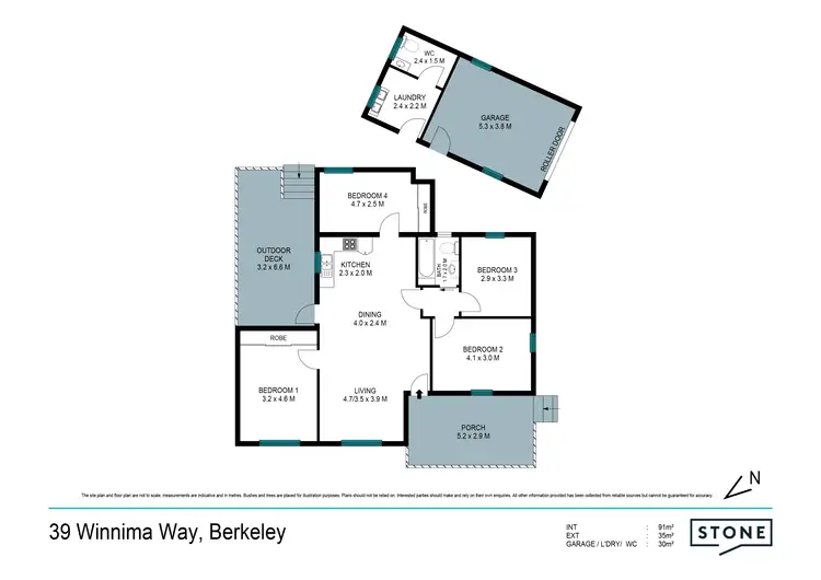 Floorplan of Homely house listing, 39 Winnima Way, Berkeley NSW 2506