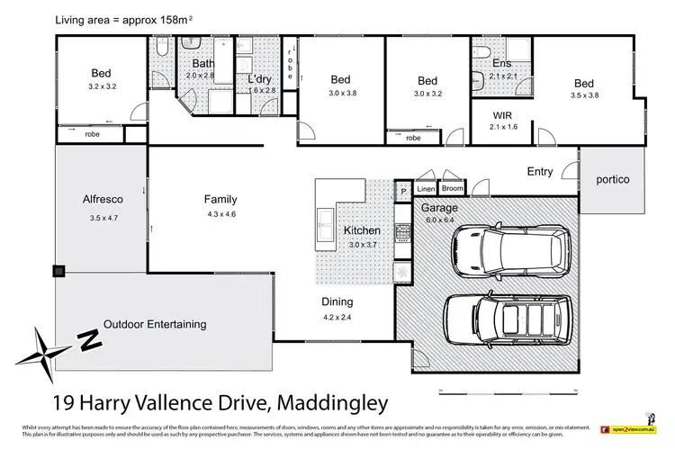 Floorplan of Homely house listing, 19 Harry Vallence Drive, Maddingley VIC 3340