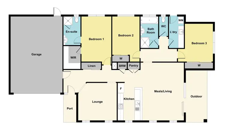 Floorplan of Homely house listing, 2/6 Shamrock Court, Maryborough VIC 3465