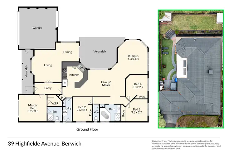 Floorplan of Homely house listing, 39 Highfielde Avenue, Berwick VIC 3806