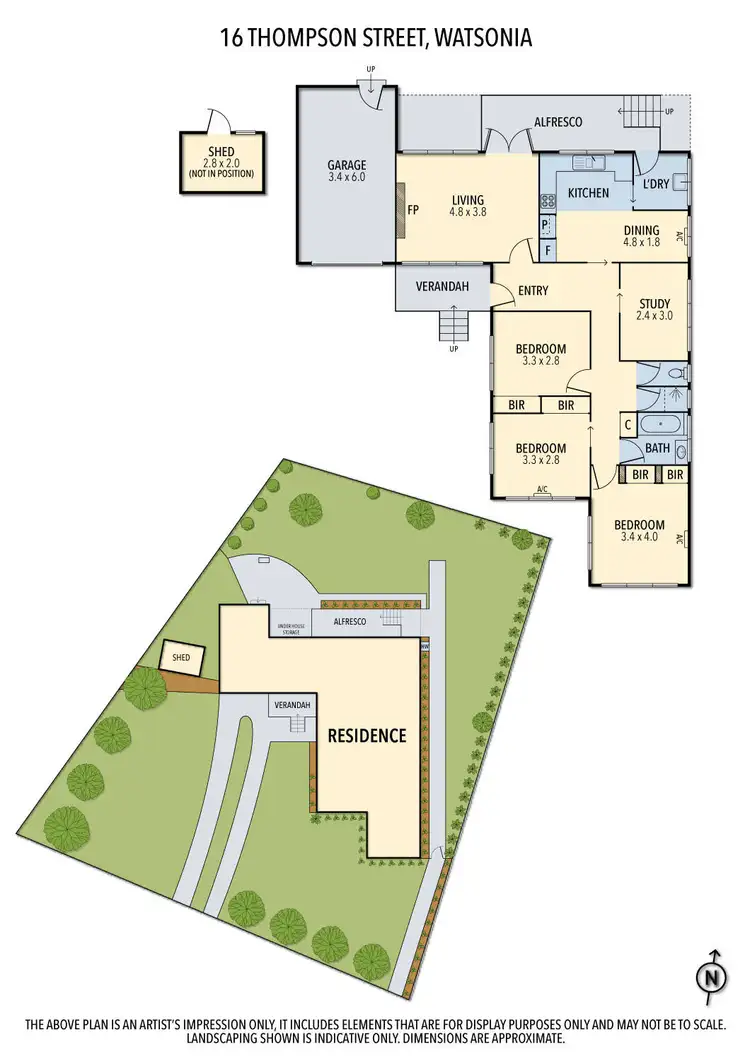 Floorplan of Homely house listing, 16 Thompson Street, Watsonia VIC 3087