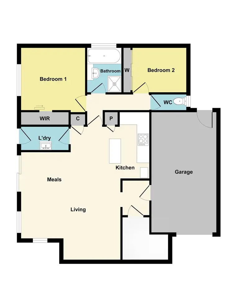 Floorplan of Homely unit listing, 6/633 Bond Street, Golden Point VIC 3350