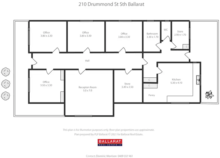 Floorplan of Homely house listing, 210 Drummond Street South, Ballarat Central VIC 3350