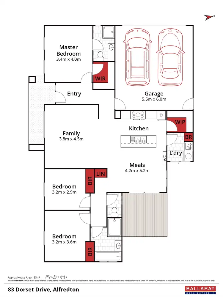 Floorplan of Homely house listing, 83 Dorset Drive, Alfredton VIC 3350