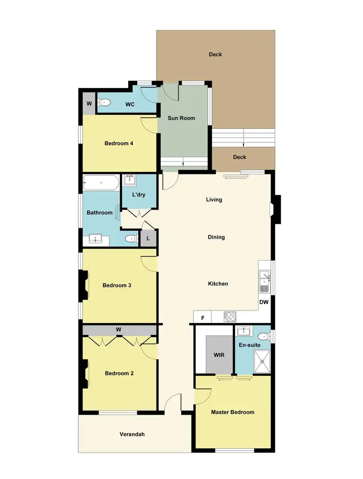Floorplan of Homely house listing, 717 Skipton Street, Redan VIC 3350