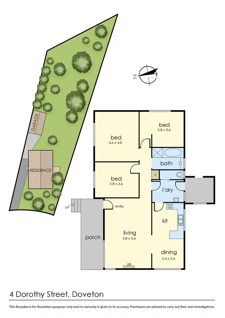 Floorplan of Homely house listing, 4 Dorothy Street, Doveton VIC 3177