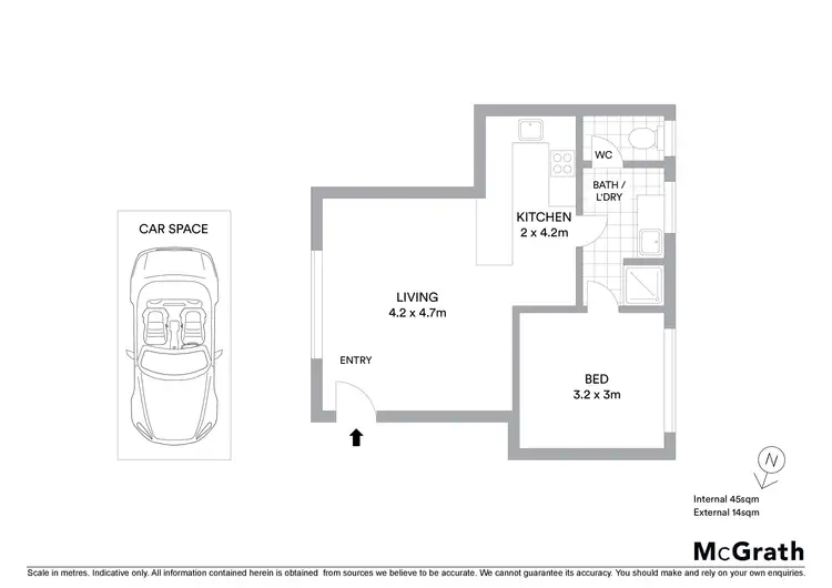 Floorplan of Homely unit listing, 2/28 Gent Street, Ballarat East VIC 3350