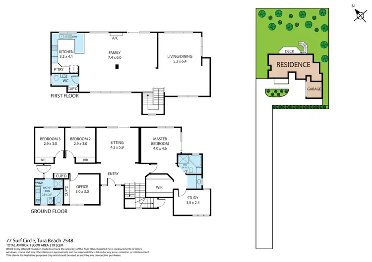 Floorplan of Homely house listing, 77 Surf Circle, Tura Beach NSW 2548