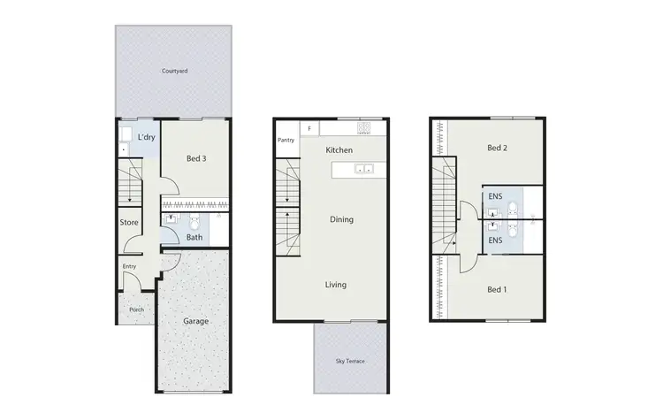 Floorplan of Homely townhouse listing, 26/8 Henry Kendall Street, Franklin ACT 2913