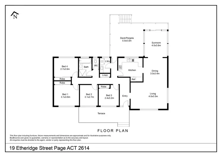 Floorplan of Homely house listing, 19 Etheridge Street, Page ACT 2614