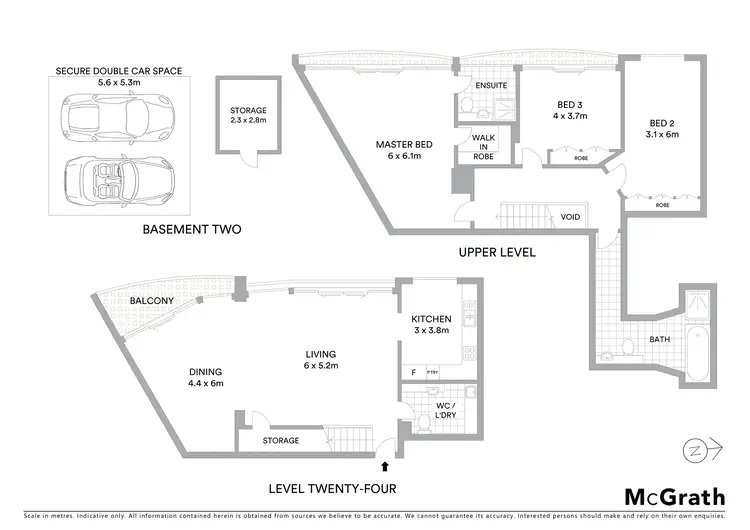 Floorplan of Homely apartment listing, 2402/3 Herbert Street, St Leonards NSW 2065