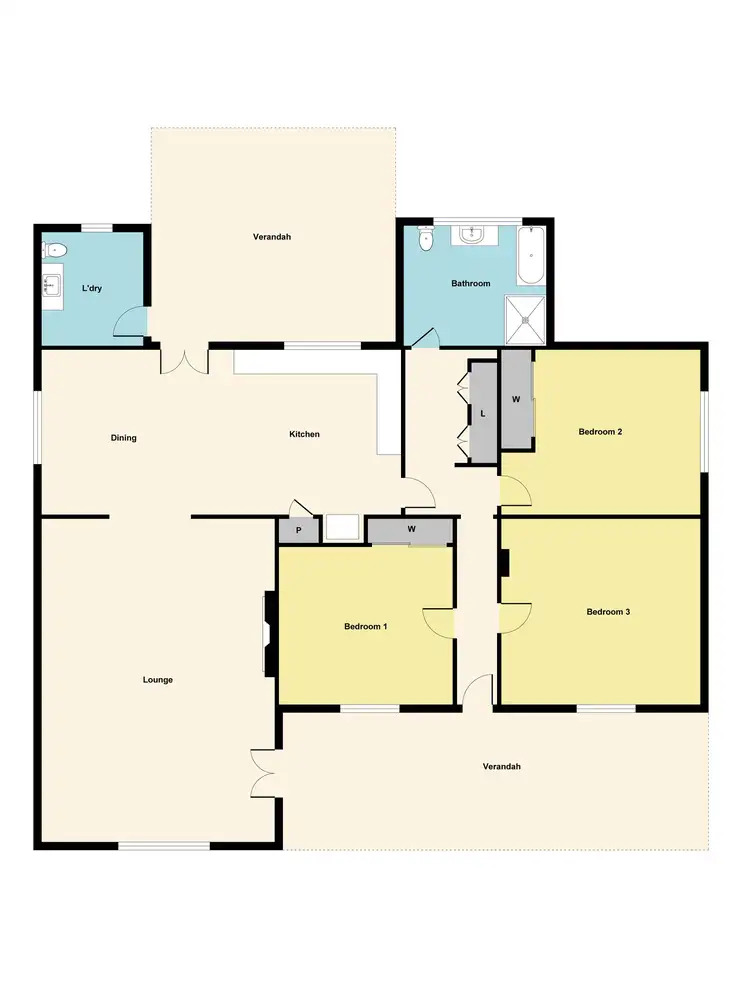 Floorplan of Homely house listing, 41 Avoca-Greenhill Creek Road, Avoca VIC 3467