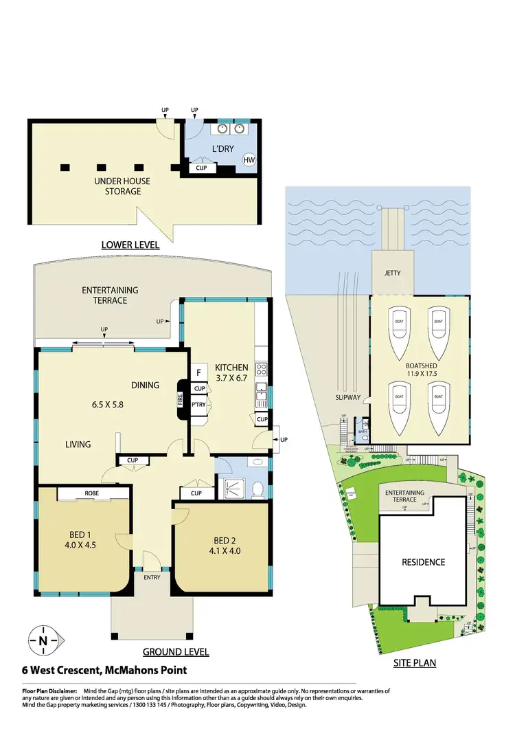 Floorplan of Homely house listing, 6 West Crescent Street, Mcmahons Point NSW 2060