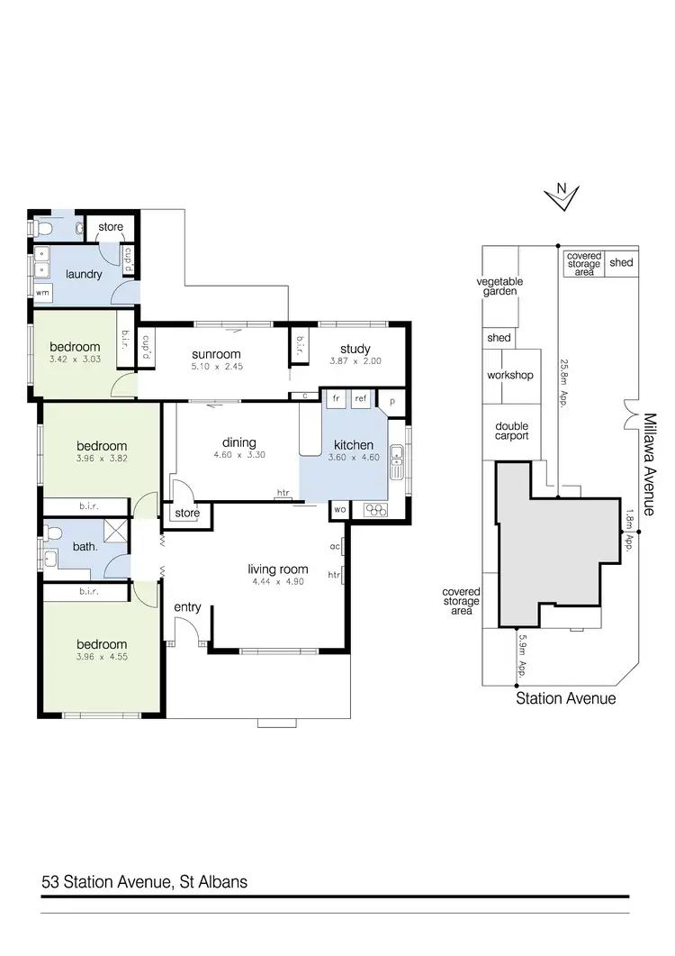 Floorplan of Homely house listing, 53 Station Avenue, St Albans VIC 3021