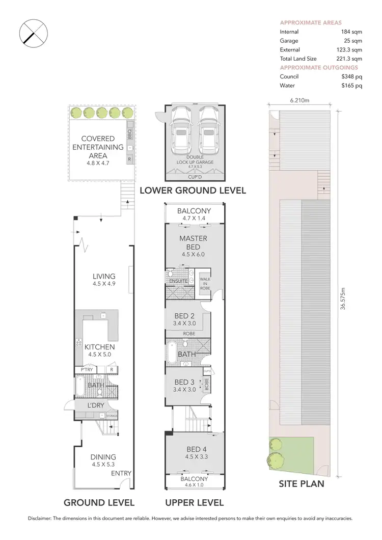 Floorplan of Homely semi-detached listing, 157A Burwood Road, Concord NSW 2137