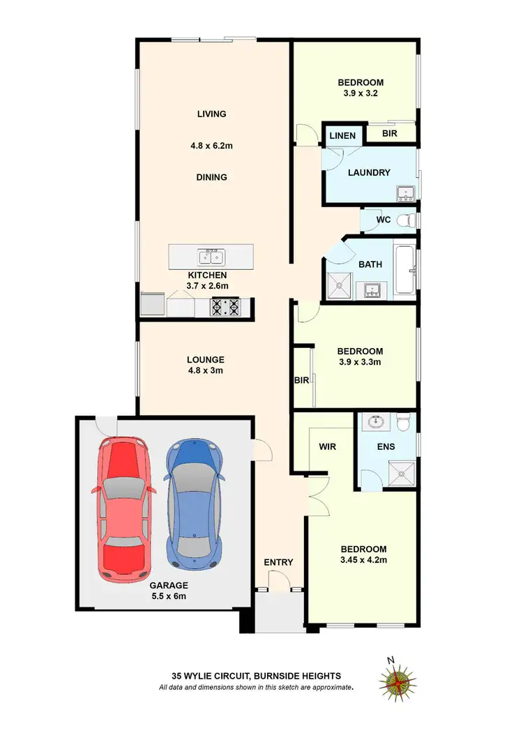 Floorplan of Homely house listing, 35 Wylie Circuit, Burnside Heights VIC 3023
