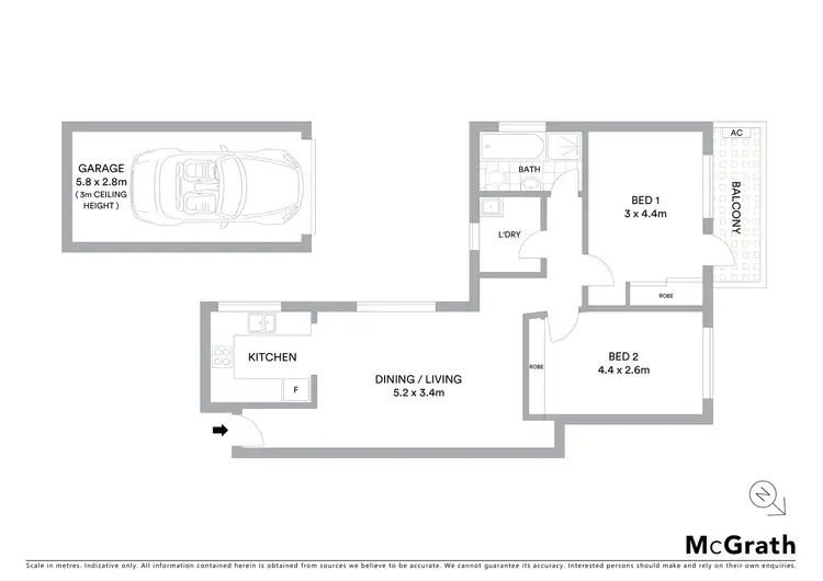 Floorplan of Homely apartment listing, 5/72 Albion Street, Randwick NSW 2031