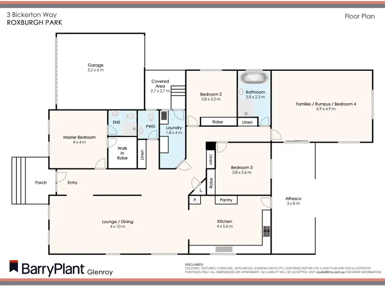 Floorplan of Homely house listing, 3 Bickerton Way, Roxburgh Park VIC 3064