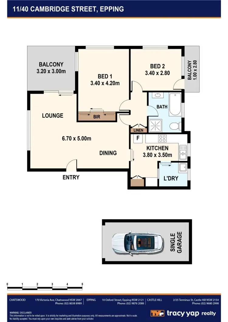 Floorplan of Homely unit listing, 11/40 Cambridge Street, Epping NSW 2121