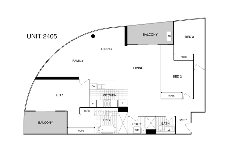 Floorplan of Homely apartment listing, 426/15 Bowes Street, Phillip ACT 2606