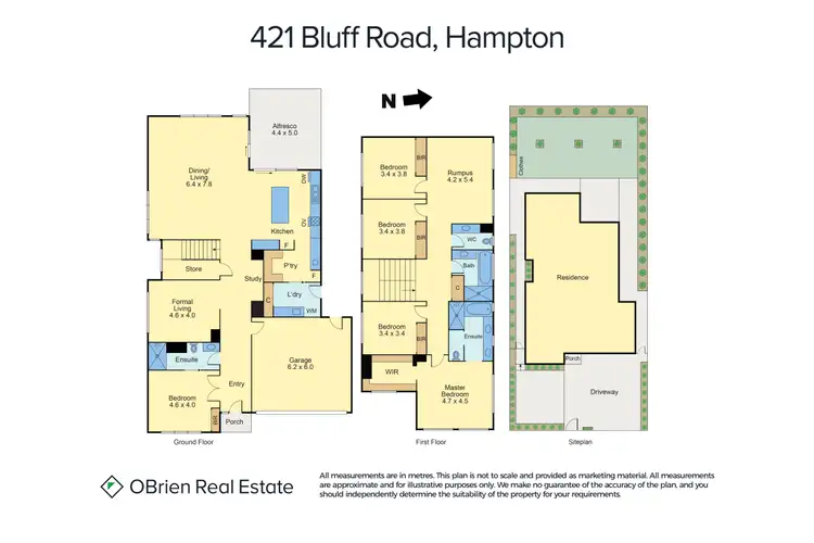 Floorplan of Homely house listing, 421 Bluff Road, Hampton VIC 3188