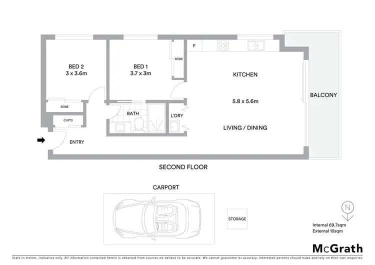 Floorplan of Homely apartment listing, 10/7 Wenwood Street, Ringwood East VIC 3135