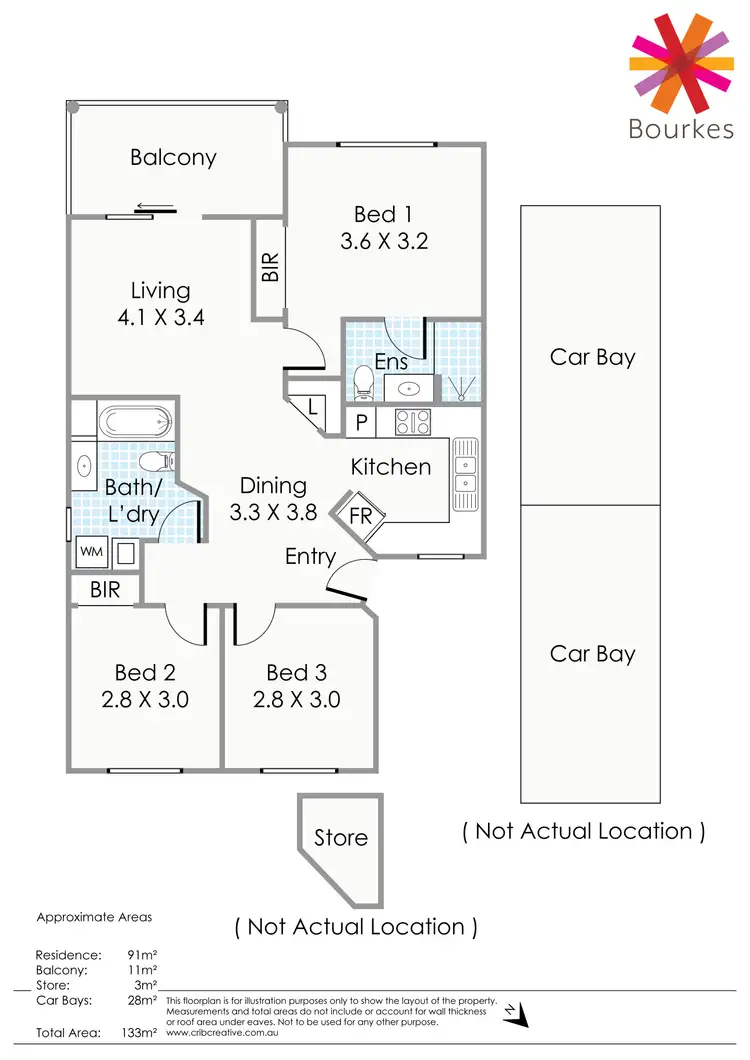 Floorplan of Homely apartment listing, 201/7-11 Heirisson Way, Victoria Park WA 6100