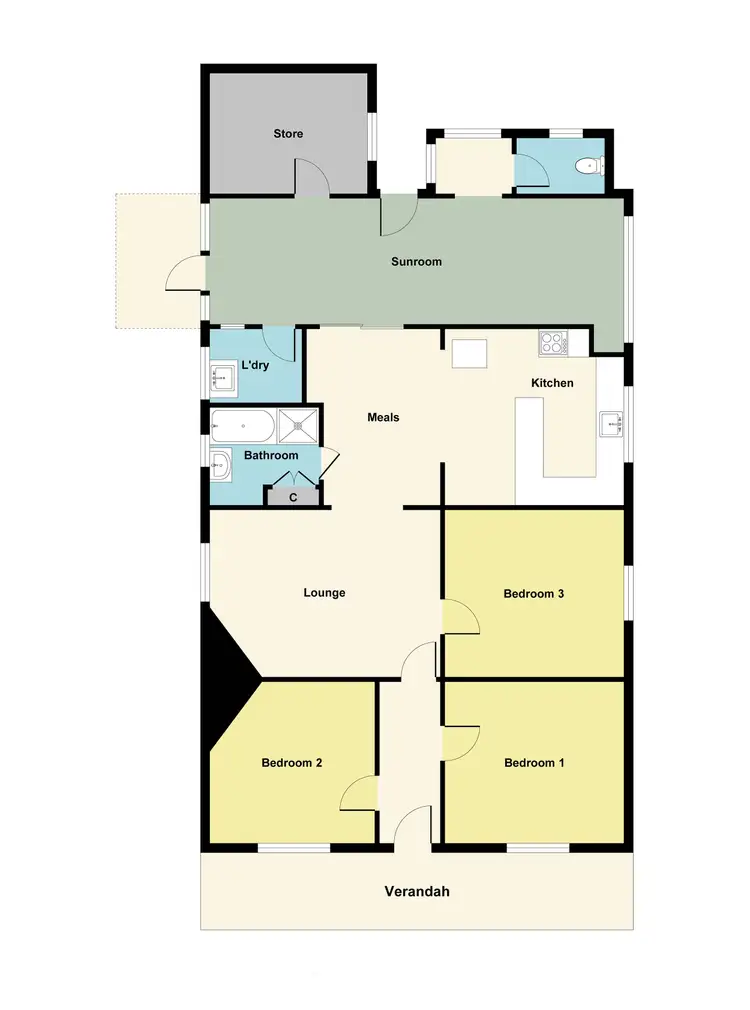 Floorplan of Homely house listing, 23 Kofoed Street, Ararat VIC 3377