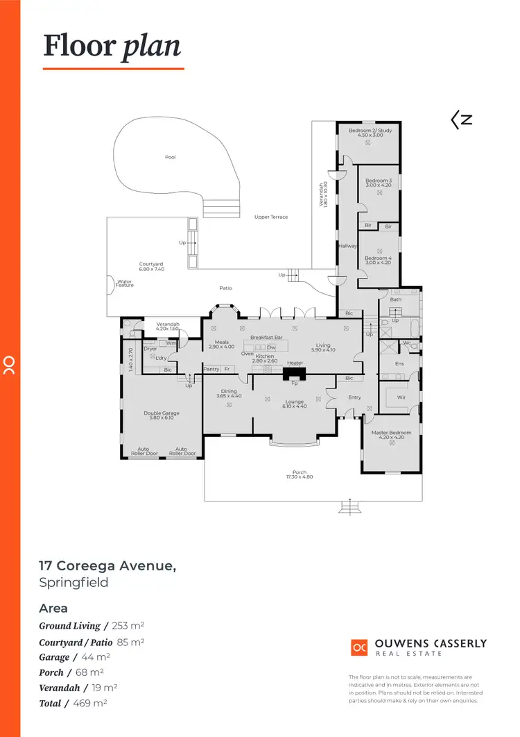 Floorplan of Homely house listing, 17 Coreega Avenue, Springfield SA 5062