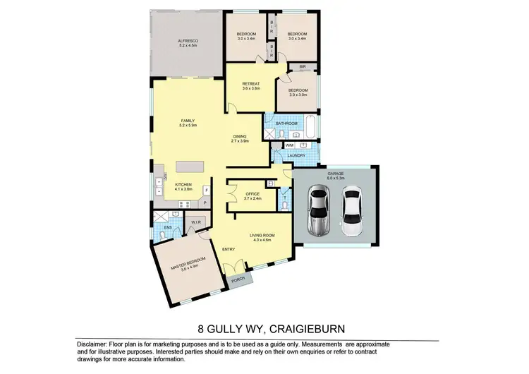 Floorplan of Homely house listing, 8 Gully Way, Craigieburn VIC 3064
