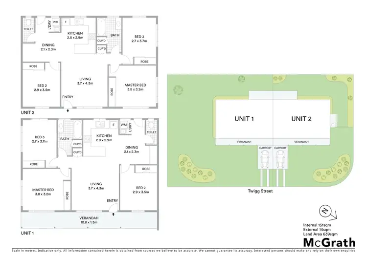 Floorplan of Homely semi-detached listing, 39 Twigg Street, Park Avenue QLD 4701