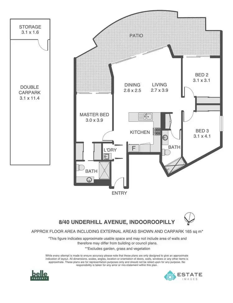 Floorplan of Homely unit listing, 8/38 Underhill Avenue, Indooroopilly QLD 4068