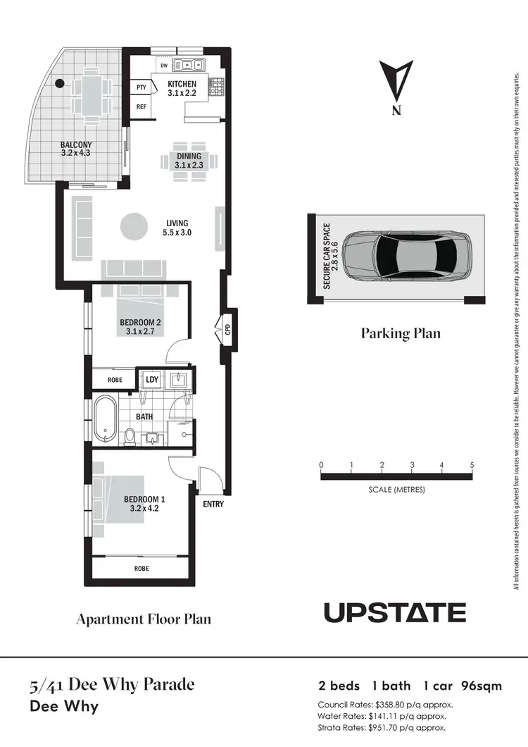 Floorplan of Homely unit listing, 5/41 Dee Why Parade, Dee Why NSW 2099