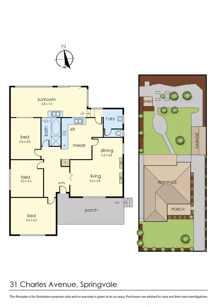 Floorplan of Homely house listing, 31 Charles Avenue, Springvale VIC 3171
