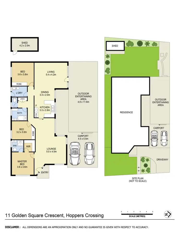 Floorplan of Homely house listing, 11 Golden Square Crescent, Hoppers Crossing VIC 3029
