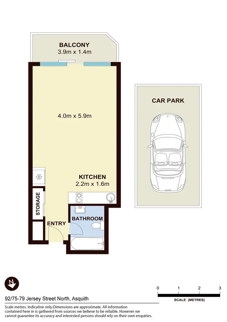 Floorplan of Homely apartment listing, 92/75-79 Jersey Street, Hornsby NSW 2077