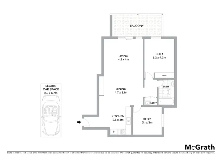 Floorplan of Homely apartment listing, 3/1421 Botany Road, Botany NSW 2019