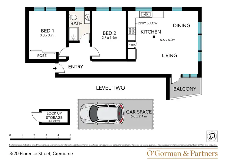 Floorplan of Homely apartment listing, 8/20 Florence Street, Cremorne NSW 2090