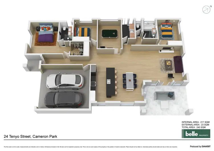Floorplan of Homely house listing, 24 Tenyo Street, Cameron Park NSW 2285