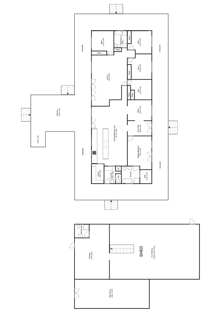 Floorplan of Homely house listing, 72 Follett Drive, Nyora VIC 3987