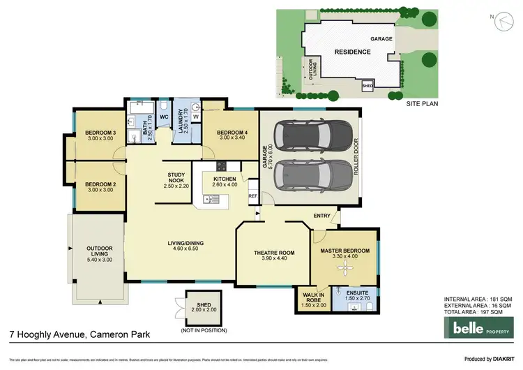 Floorplan of Homely house listing, 7 Hooghly Avenue, Cameron Park NSW 2285