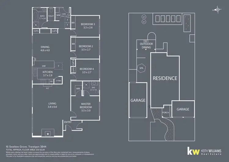 Floorplan of Homely house listing, 16 Swallow Grove, Traralgon VIC 3844