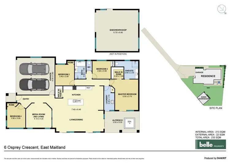 Floorplan of Homely house listing, 6 Osprey Crescent, East Maitland NSW 2323