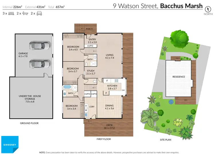 Floorplan of Homely house listing, 9 Watson Street, Bacchus Marsh VIC 3340